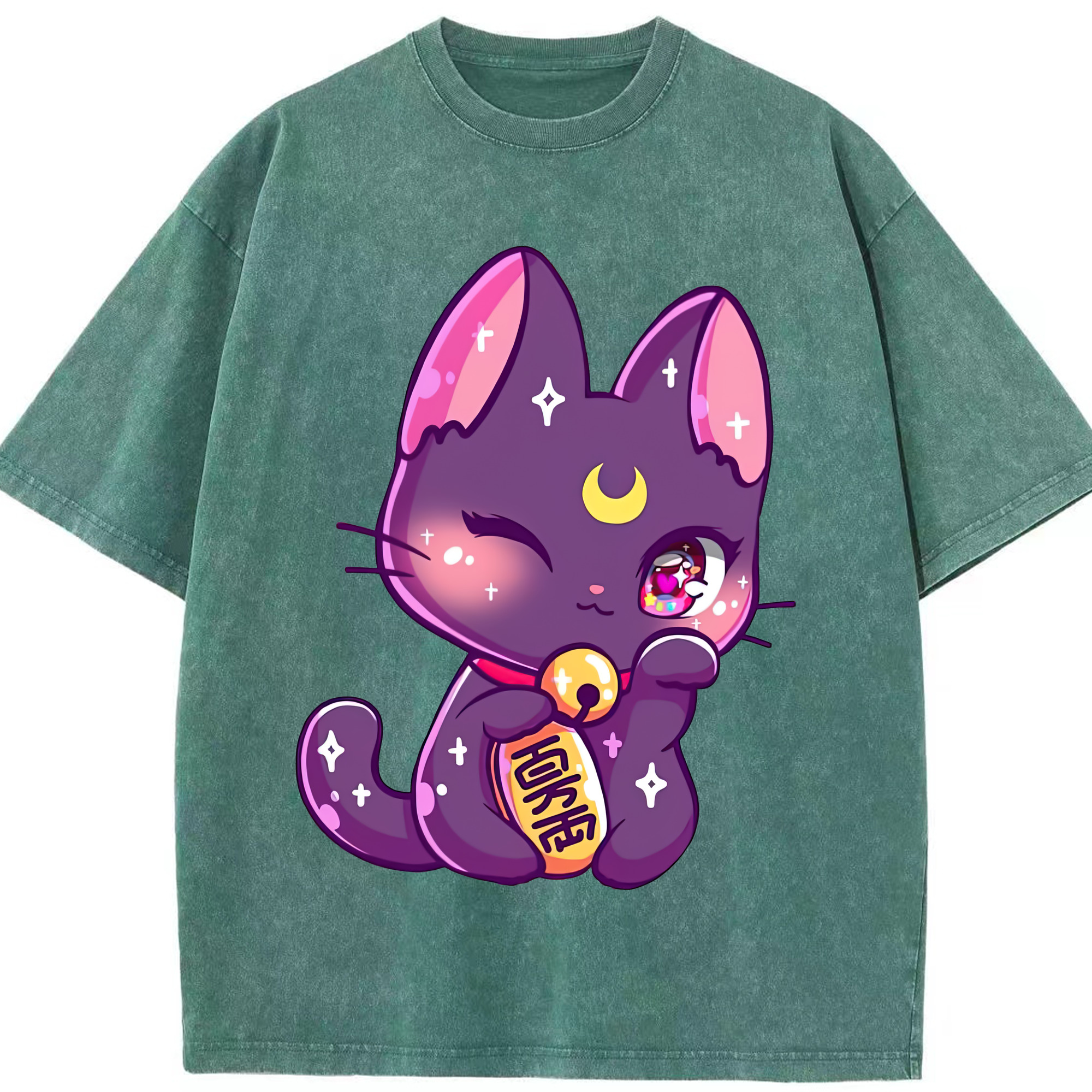 （画像用） 美少女戦士セーラームーン Sailor Moon 綿100% ヴィンテージ風 半袖Tシャツ（フロントプリント）